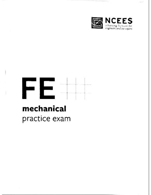 (PDF) FE Mechanical Example Test Prep Harbinger Black Academia.edu