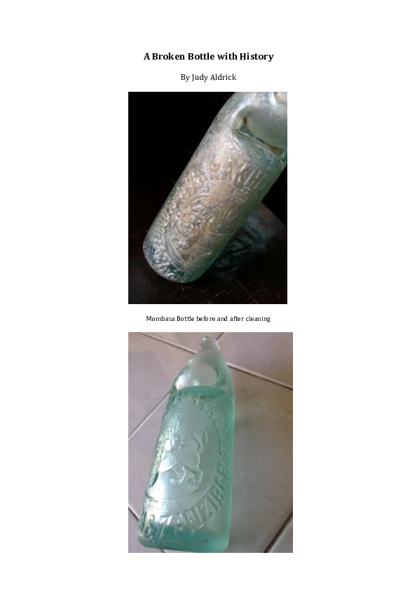 When did they stop making codd bottles picture