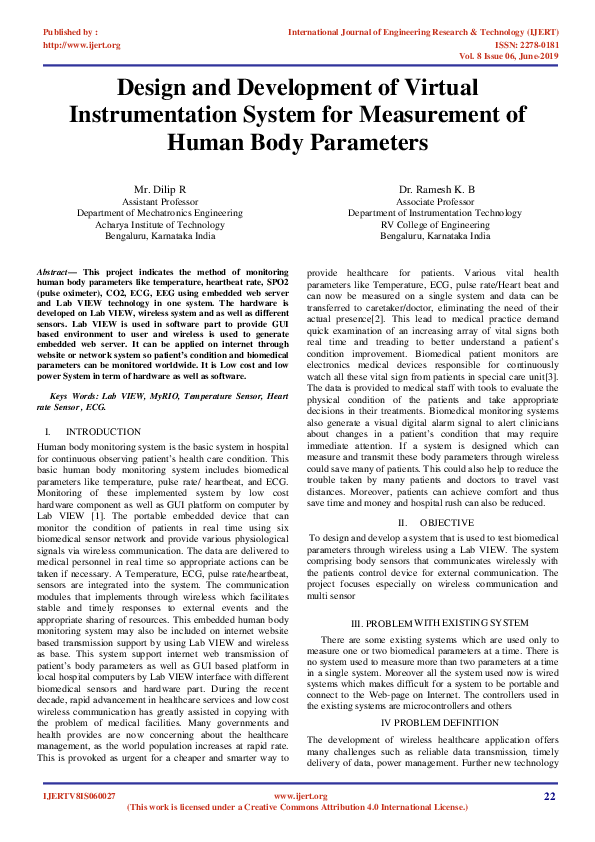 (PDF) IJERTDesign and Development of Virtual Instrumentation System for Measurement of Human