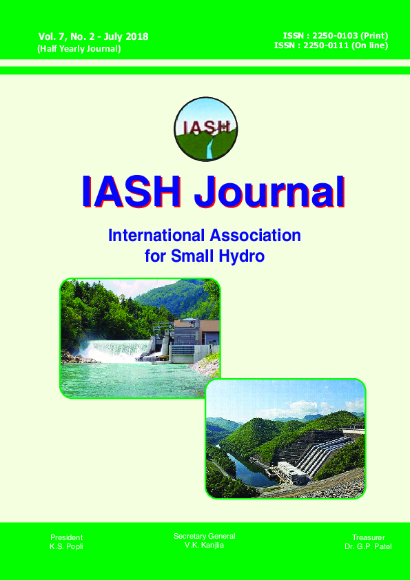 (PDF) International Association for Small Hydro IASH Journal