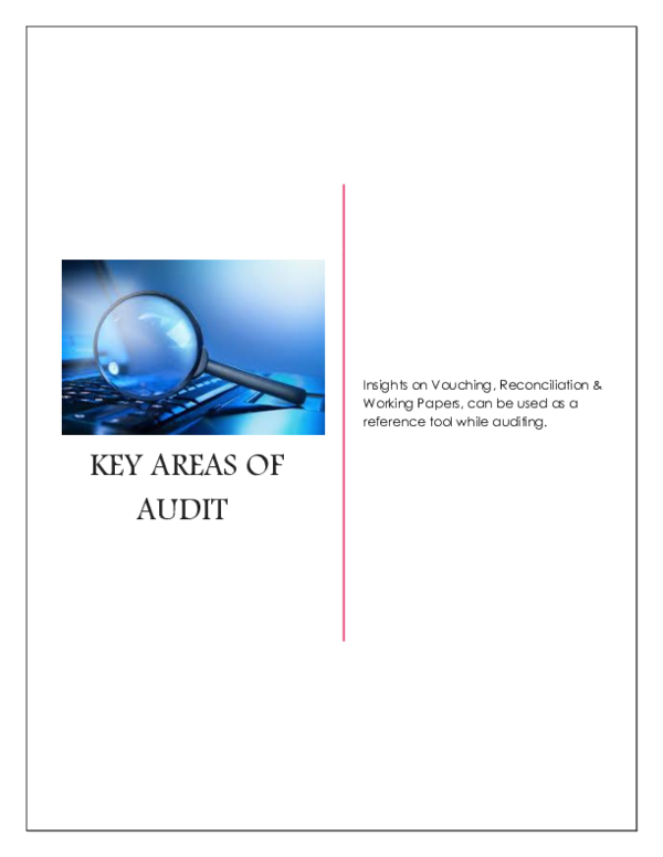 (DOC) Key Areas Of Audit