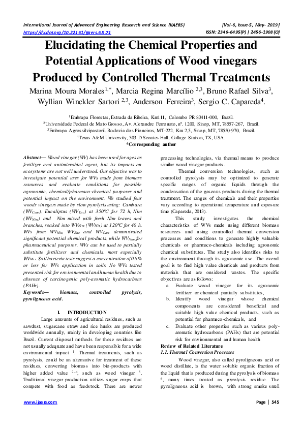 (PDF) Elucidating the Chemical Properties and Potential Applications of