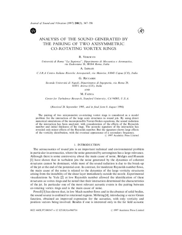 (PDF) Analysis of the Sound Generated by the Pairing of Two ...