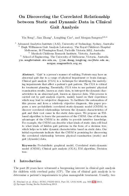 (PDF) On Discovering the Correlated Relationship between Static and ...