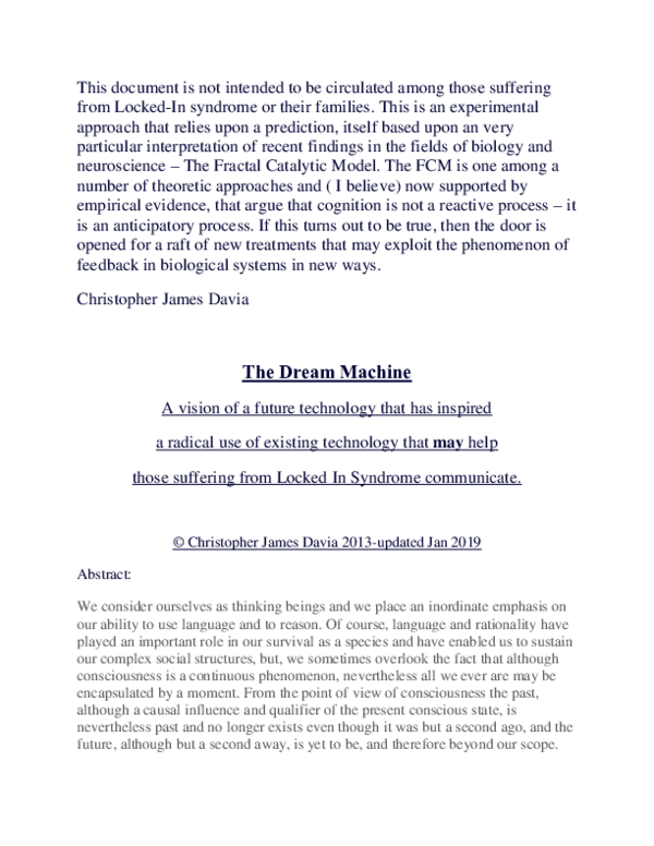 (PDF) The Dream Machine