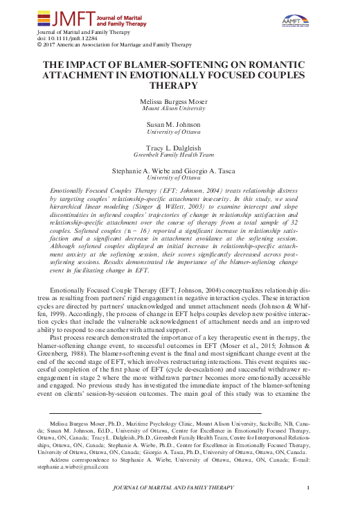 Emotionally focused therapy sue johnson image