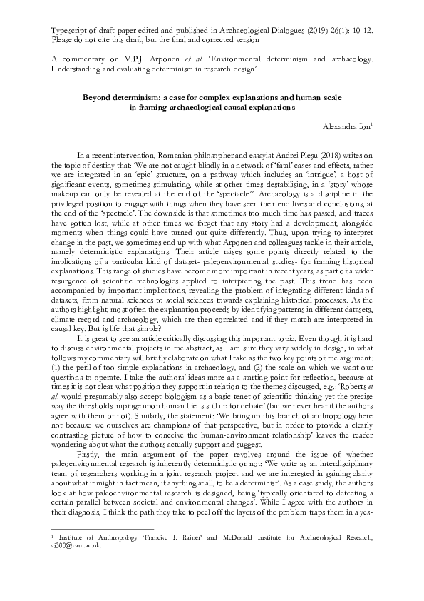 Determinism essay picture