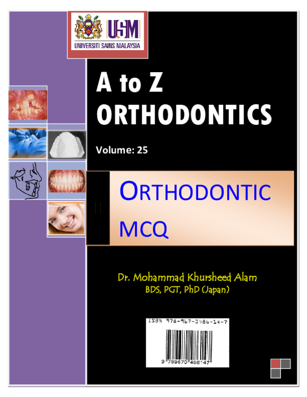 (PDF) A to Z ORTHODONTICS Volume 25 ORTHODONTIC MCQ SaGed LoAi