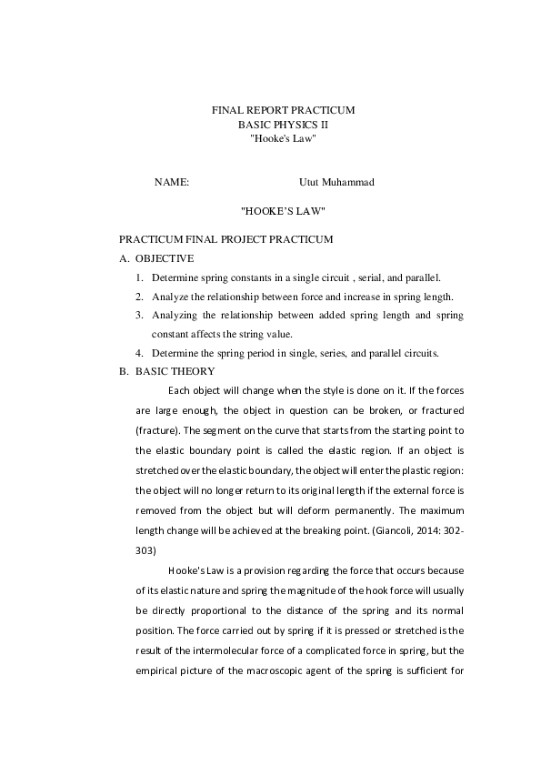 (PDF) Hooke's Law Umam Muhammad Academia.edu