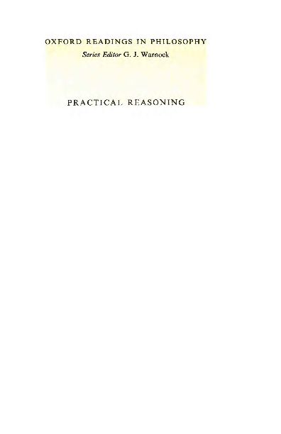 (PDF) Joseph Raz (Ed.). Practical Reasoning (Comp.)