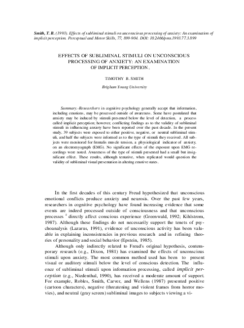 What are subliminals picture