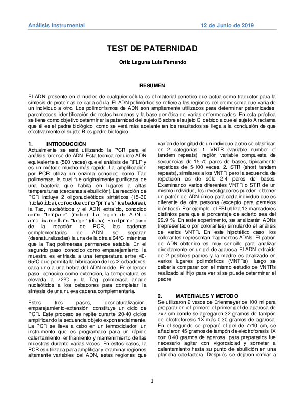 Pdf Test De Paternidad