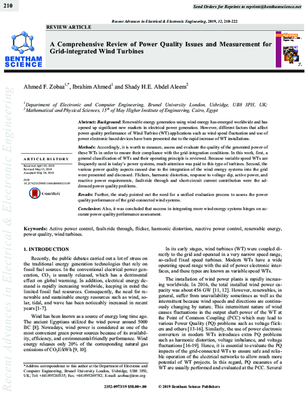 (PDF) A Comprehensive Review of Power Quality Issues and Measurement ...
