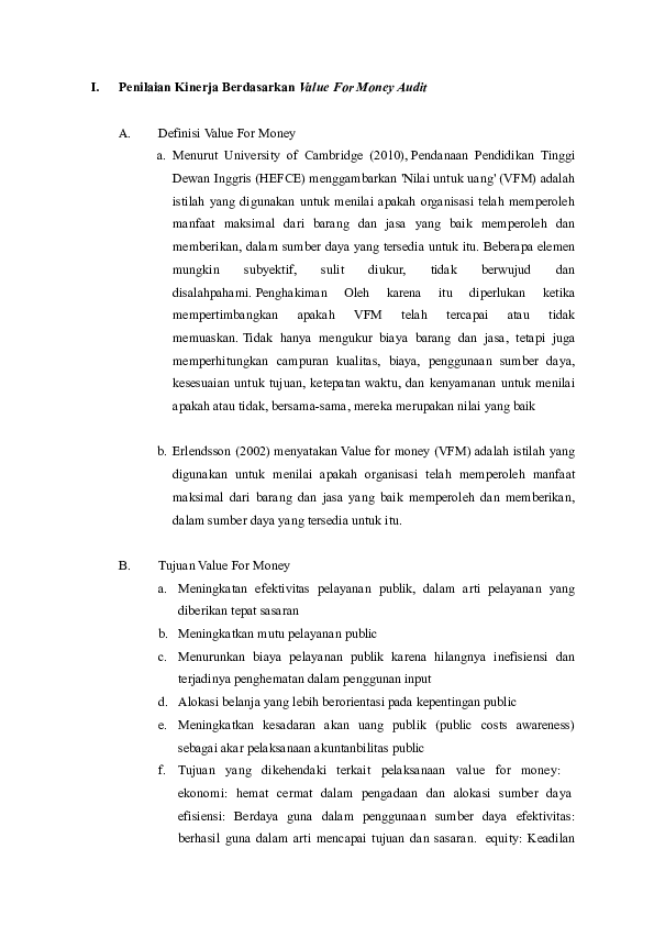  DOC I Penilaian Kinerja Berdasarkan Value For Money Audit Praditya 