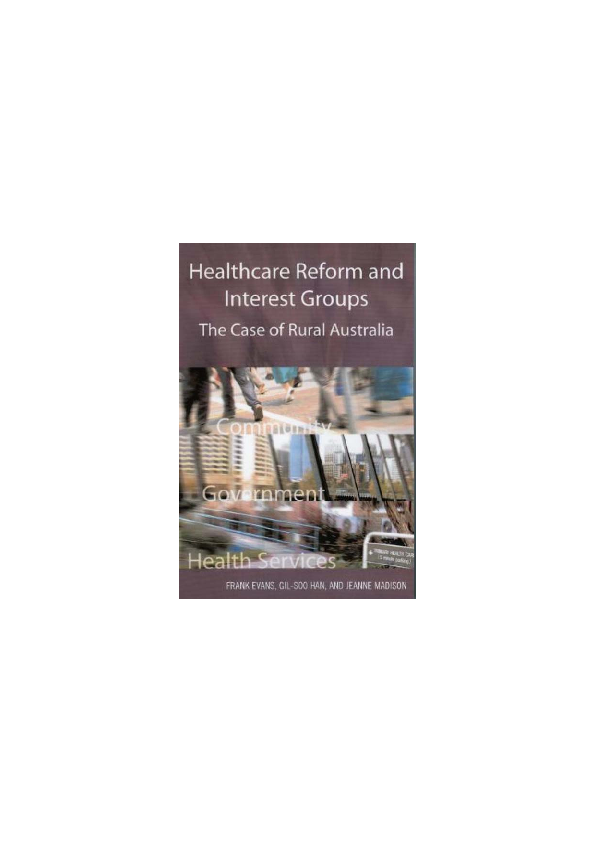 (PDF) Healthcare Reform and Interest Groups Catalysts and Barriers in