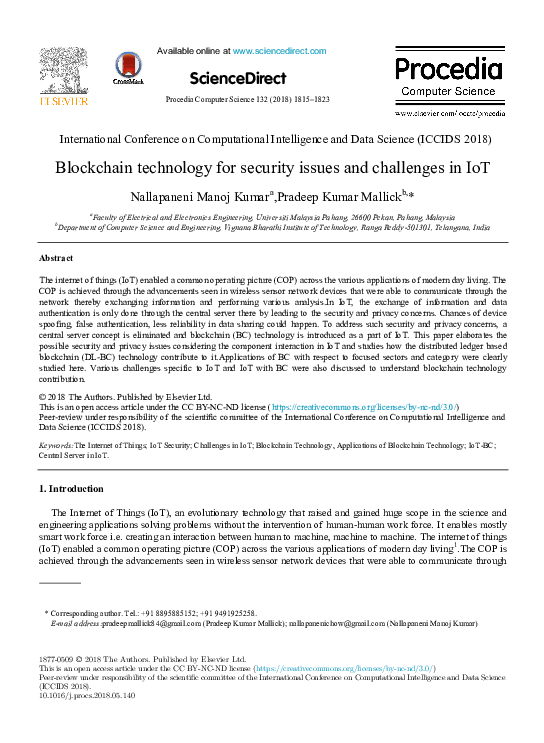 (PDF) ScienceDirect ScienceDirect Peerreview under responsibility of