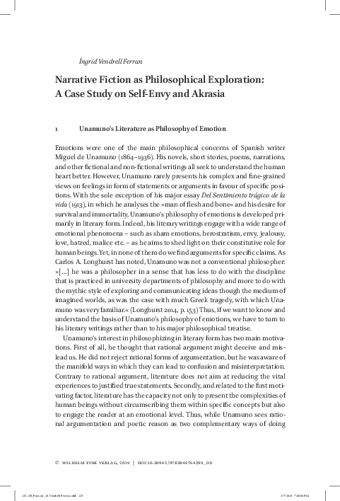 (PDF) Narrative Fiction as Philosophical Exploration: A Case Study on ...