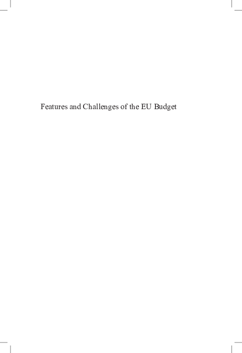(PDF) Features and Challenges of the EU Budget