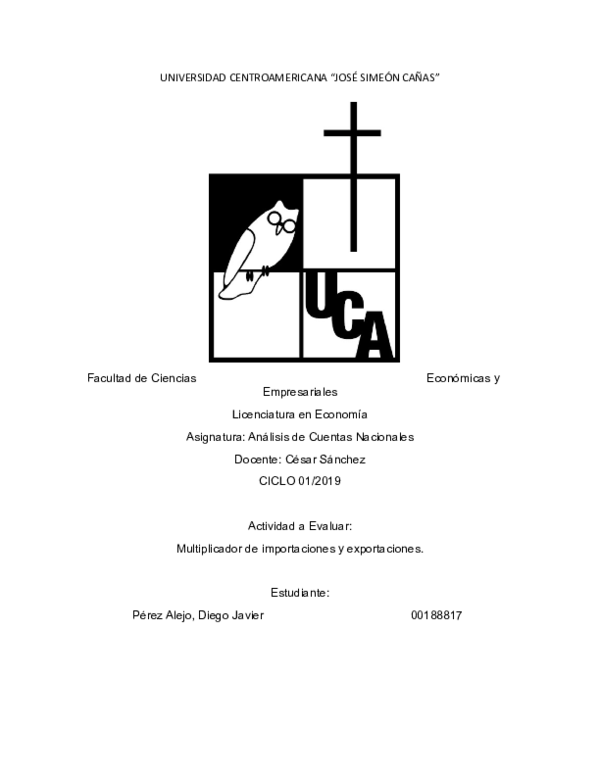 (DOC) UNIVERSIDAD CENTROAMERICANA 