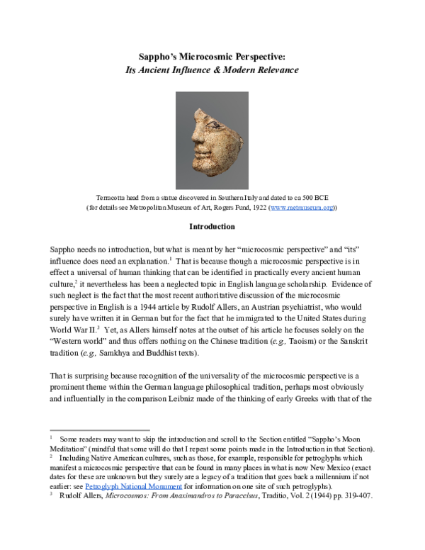 Sappho poems analysis picture