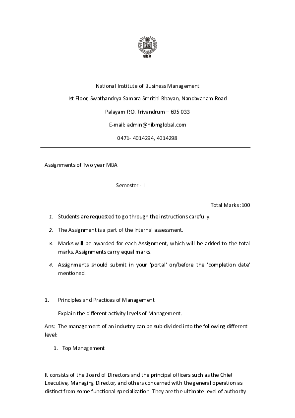  doc national institute of business management