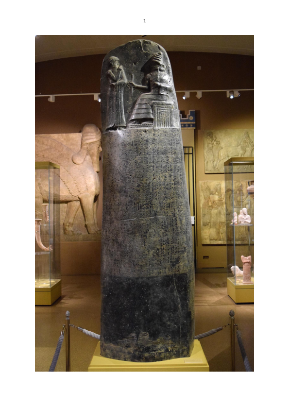 (DOC) MESOPOTAMIAN LAW CODES the HUMAN ROOTS OF MOSES’ LAWS.