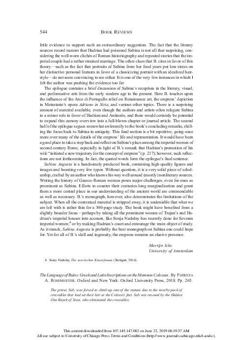 (PDF) The Language of Ruins: Greek and Latin Inscriptions on the Memnon ...