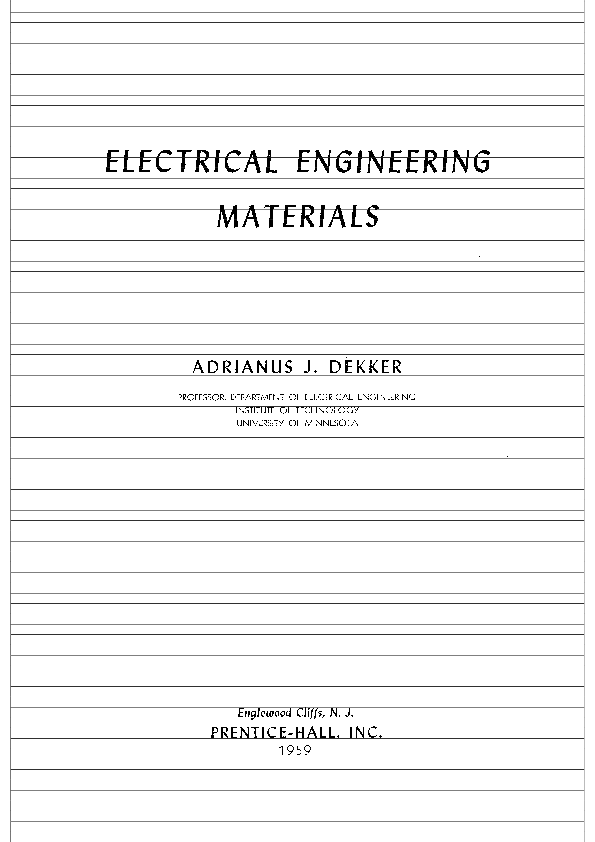 (PDF) Electrical Engineering Materials_Dekker Shomi Ahmed Academia.edu