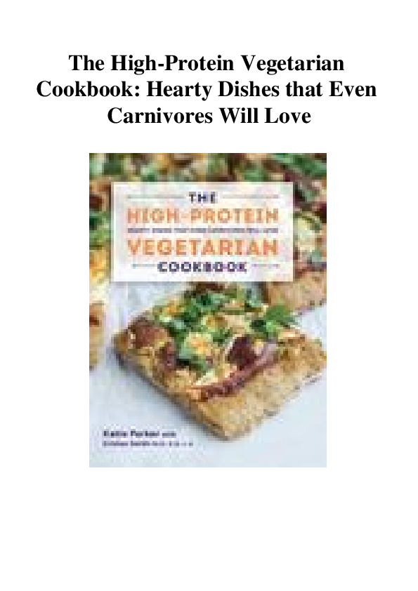 (PDF) The HighProtein Vegetarian Cookbook Hearty Dishes that Even