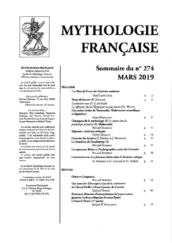 (PDF) [2019] Controverse sur Les Jumeaux divins dans le Festiaire celtique