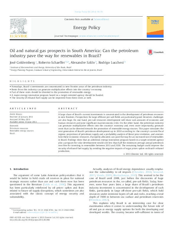 (PDF) Oil and natural gas prospects in South America: Can the petroleum ...