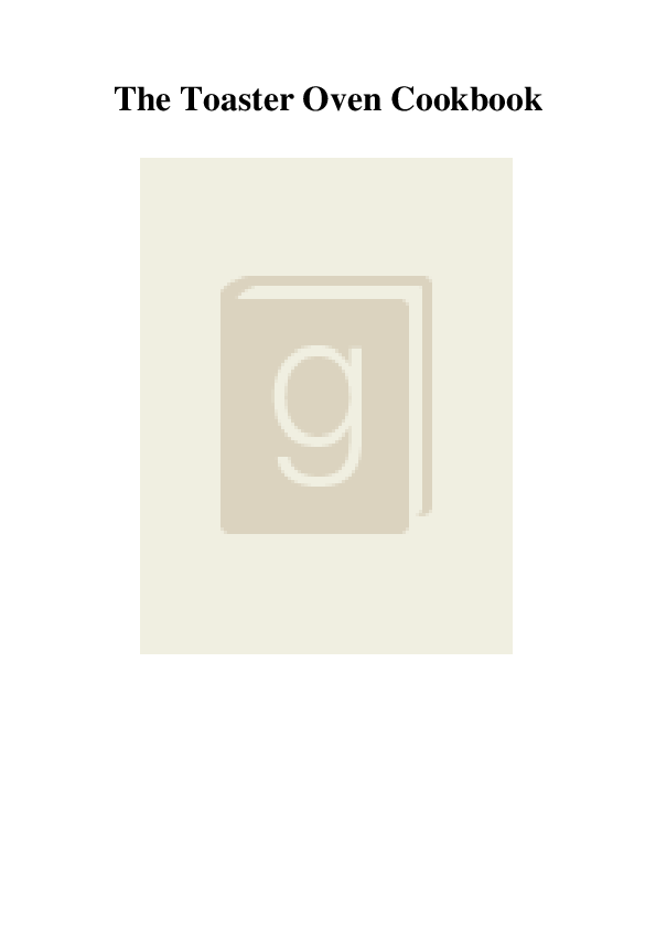 (PDF) The Toaster Oven Cookbook Verlene Berthelot Academia.edu