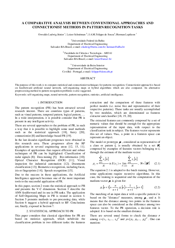 (PDF) A Comparative analysis between conventional approaches and ...