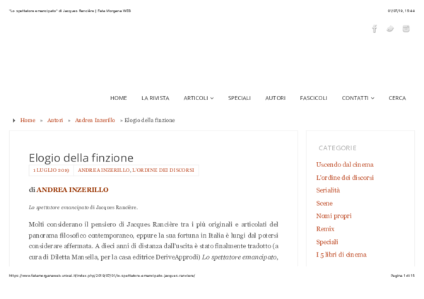 (PDF) Elogio della finzione