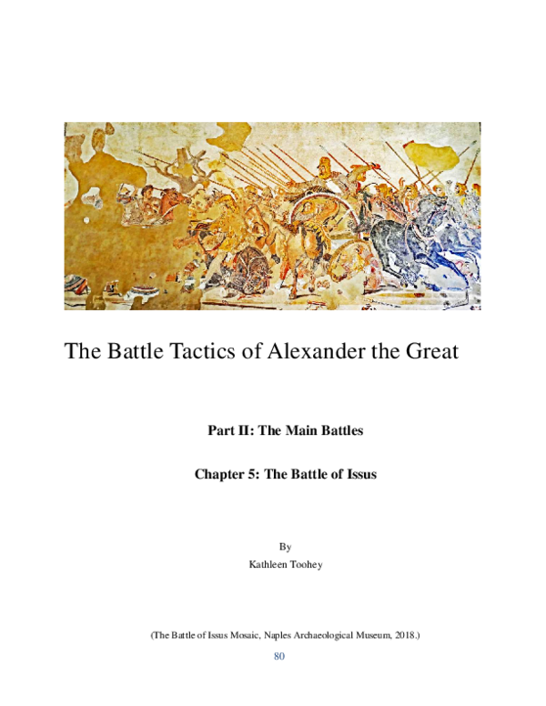 (PDF) Chapter 5: The Battle of Issus