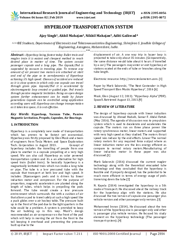 Advantages of hyperloop picture