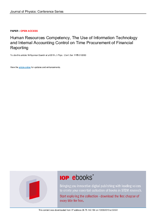 (PDF) Human Resources Competency, The Use of Information Technology and ...