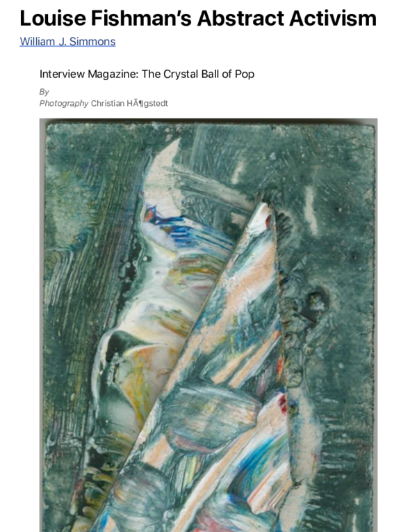 (PDF) Interview with Louise Fishman
