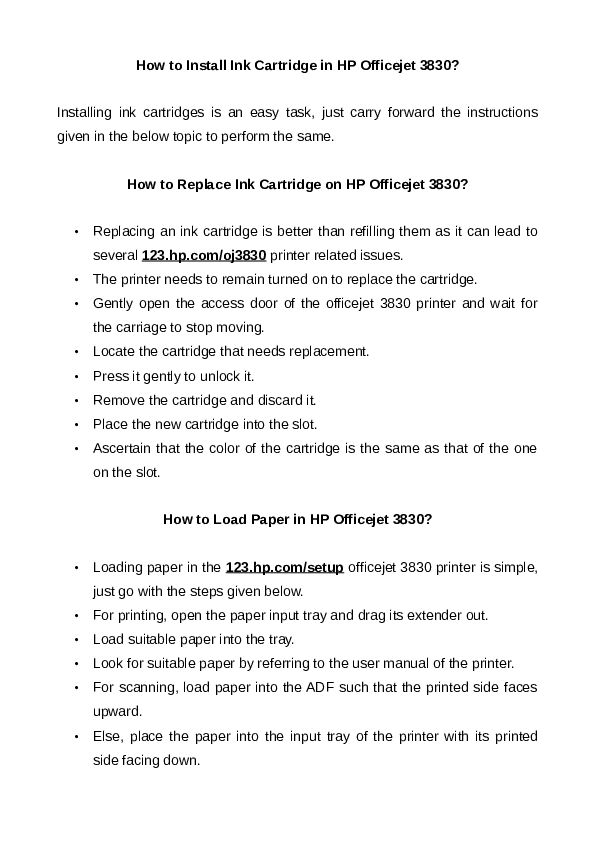 HP Officejet 3830 Printer Efficiently 