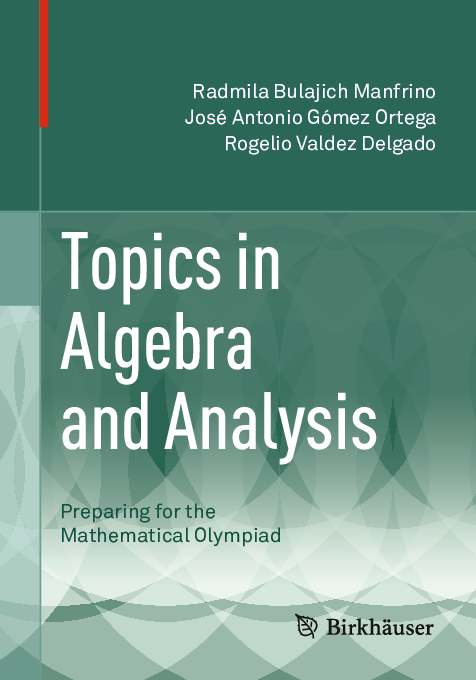 PDF) Topics in Algebra and Analysis Preparing for the