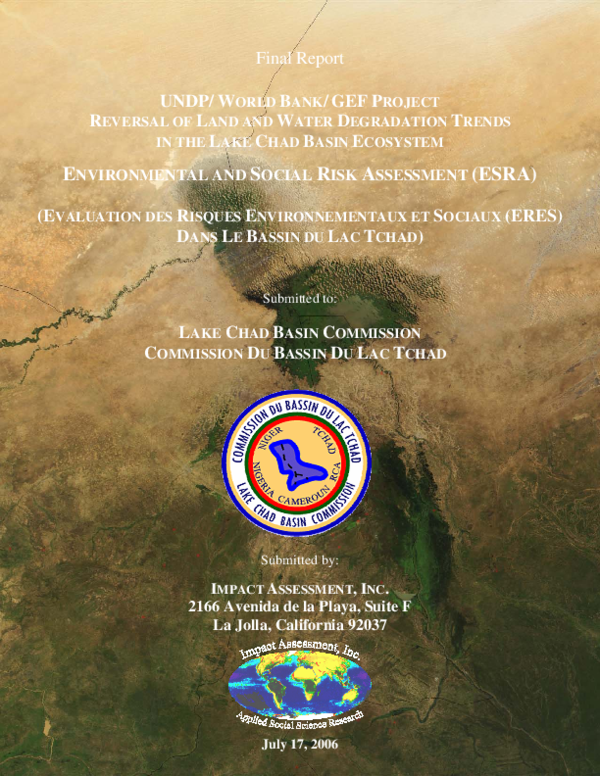 (PDF) Reversal of Land and Water Degradation Trends in the Lake Chad ...