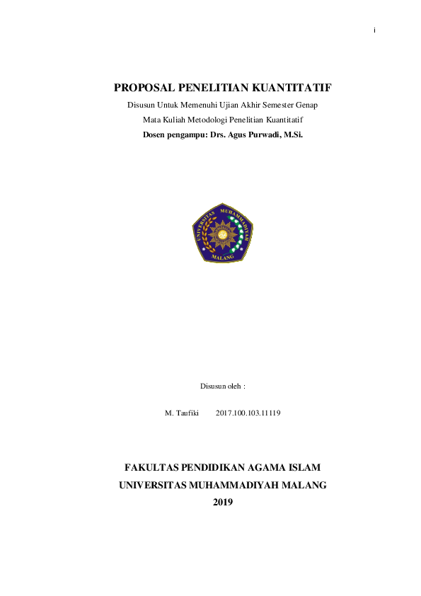 Contoh proposal penelitian kualitatif pendidikan agama islam image