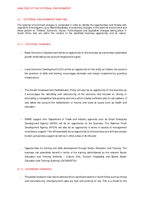 (DOC) ANALYSIS OF THE EXTERNAL ENVIRONMENT, 2.1 EXTERNAL ENVIRONMENT ...