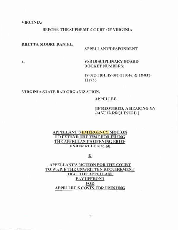 (PDF) VIRGINIA STATE BAR DISCRIMINATION IN FAVOR OF THE WEALTHY