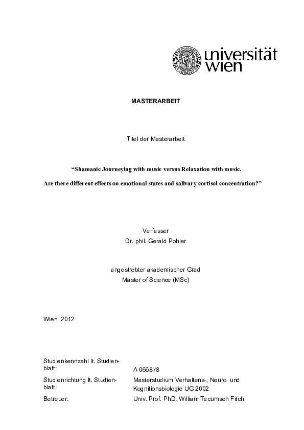 (PDF) MASTERARBEIT Titel der Masterarbeit