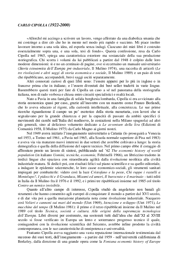(PDF) Carlo Cipolla