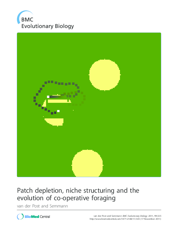 (PDF) Patch depletion, niche structuring and the evolution of co ...