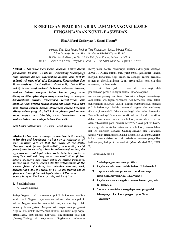 Doc Tugas Pancasila Eka Alifatul Academia Edu