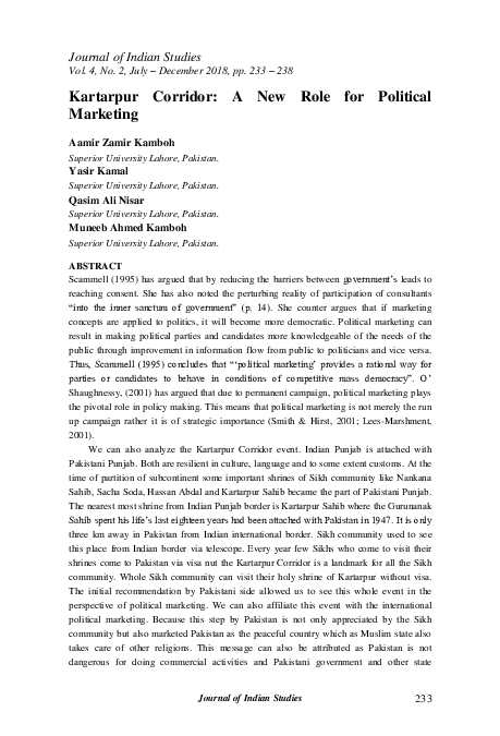 Can pakistani visit kartarpur corridor picture