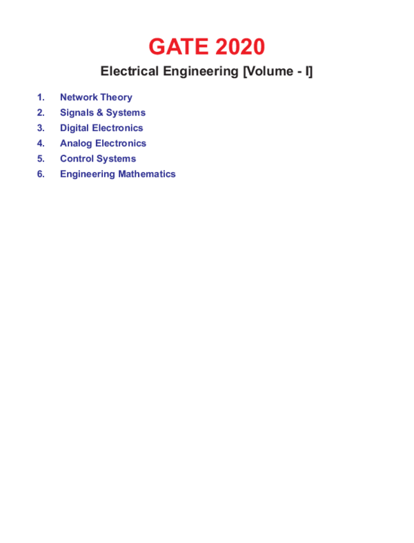 (PDF) GATE 2020 Jitendra Kumar Academia.edu